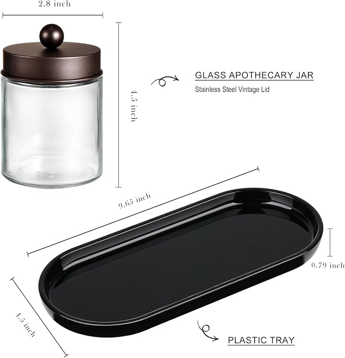 SheeChung 3-Pack Glass Apothecary Jars - Image 5
