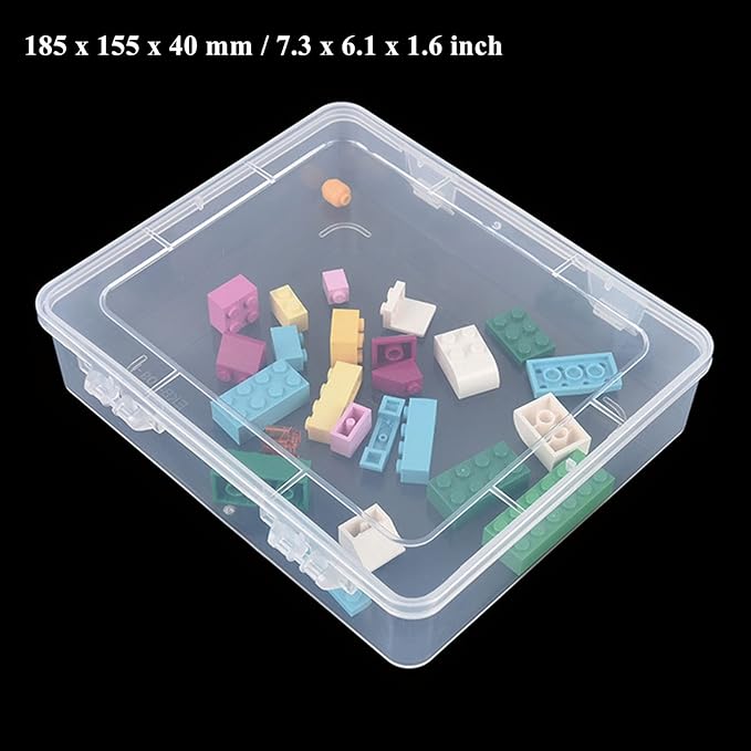 28 Pack Rectangular Clear Plastic Storage Containers Box - Image 5