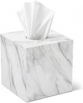 Tissue Box Cover Holder Square Marble Tissue Box Holder Bathroom Vanity by MySpaceOrganizers