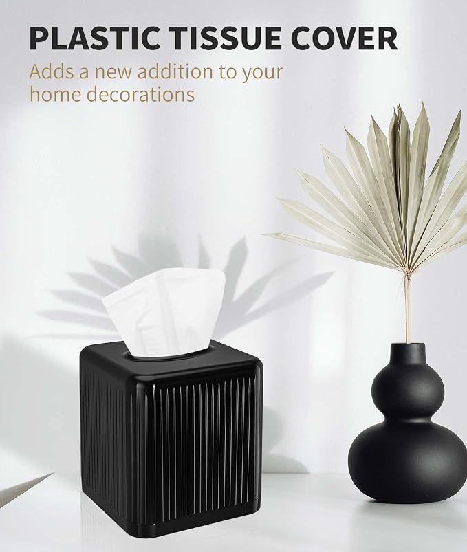 Livelab Square Plastic Tissue Box Holder - Image 2