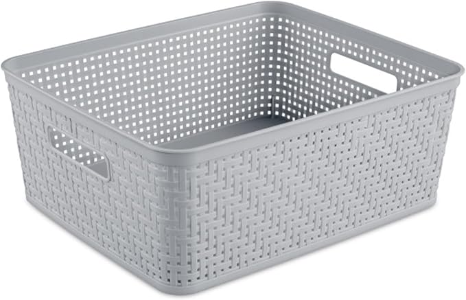 Sterilite 6-Pack Short Basket, Woven Plastic Storage Baskets - Image 7