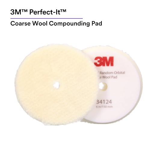 3M Perfect-It Random Orbital Coarse Wool Compounding Pad, Orbital Pads - Image 2
