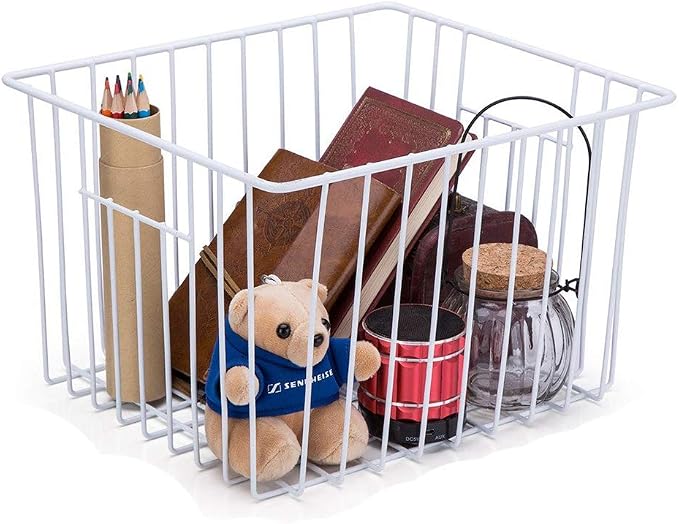SANNO 11“ Freezer Baskets Storage Organizers, Farmhouse Organizer Bins - Image 4