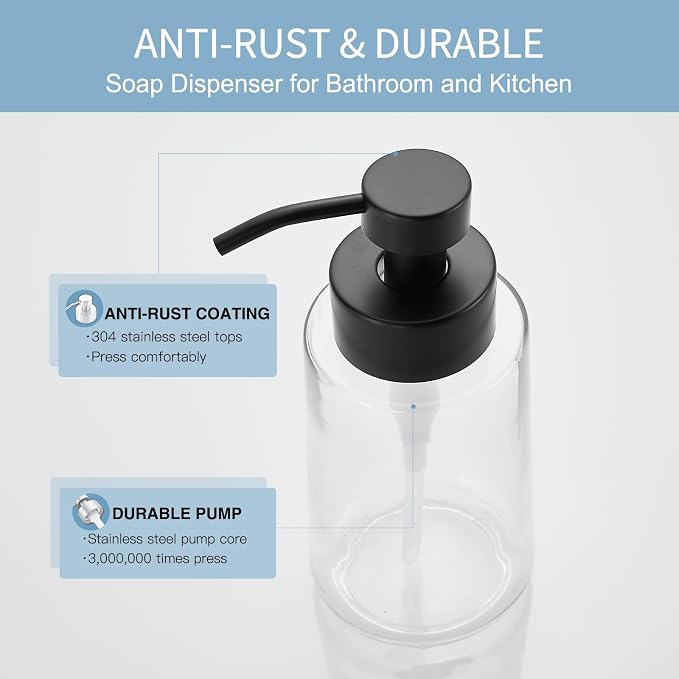Doiliese Soap Dispenser, 16oz Liquid Soap Pump - Image 4