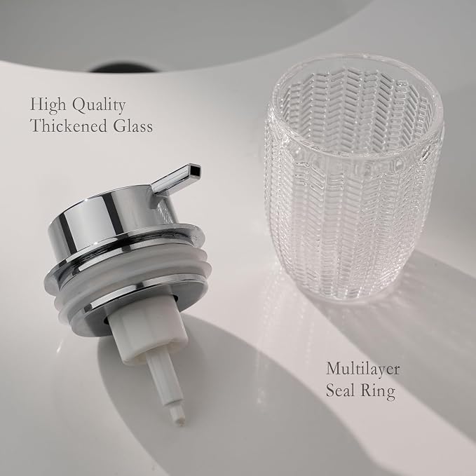 Foaming Hand Soap Dispenser, Glass Foam or Lotion Dispenser - Image 5