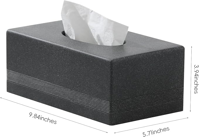Tissue Box Cover Rectangle, Resin Facial Tissues Holder Covers - Image 3