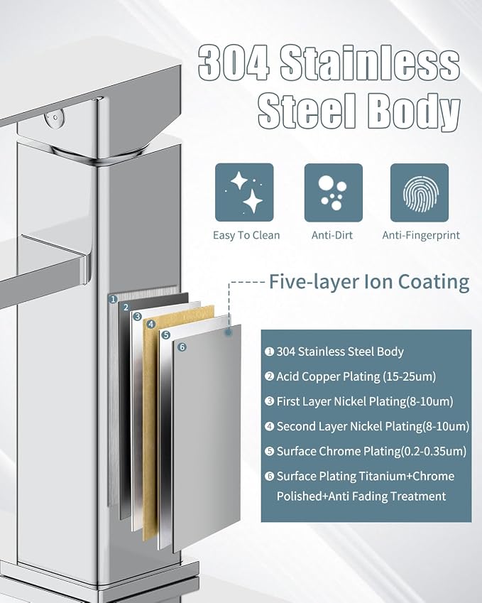 Bathroom Faucet, Bathroom Sink Faucets - Image 5