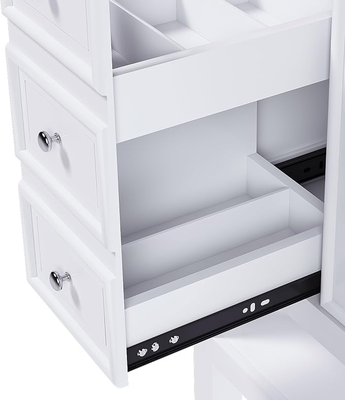 Montary 36" Bathroom Vanity Without Sink, Modern Stylish White Bathroom Storage - Image 6