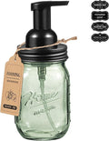 SheeChung 16Oz Mason Jar Foaming Soap Dispenser, Stainless Steel Lid, BPA Free by SheeChung