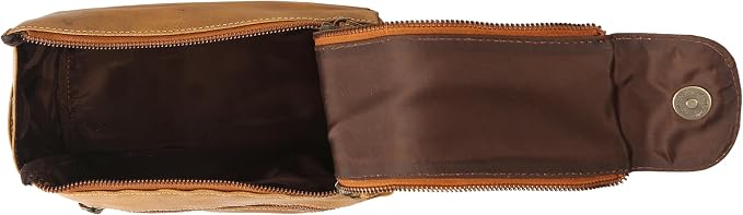 KomalC Premium Buffalo Leather Toiletry Bag - Image 4