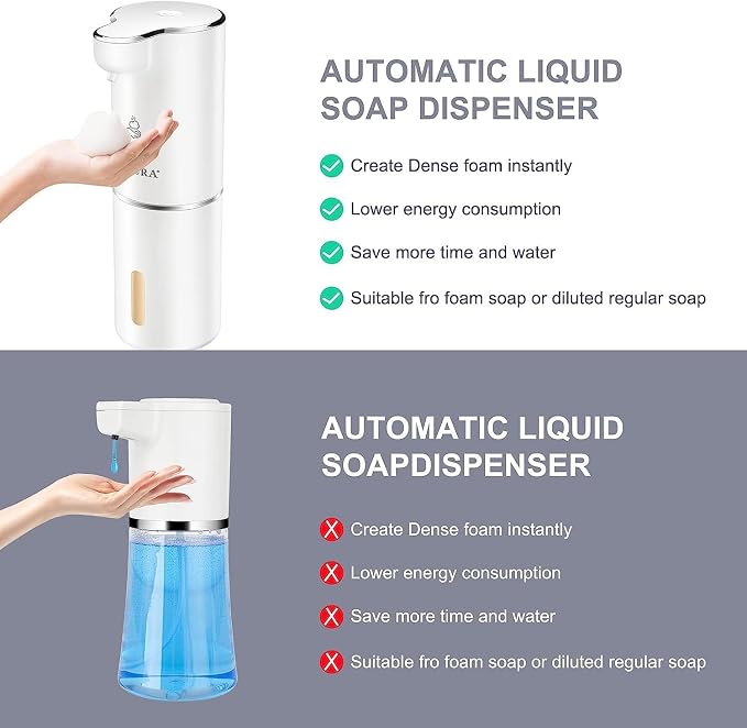 Secura Foaming Soap Dispenser, 10oz/300ml Touchless Automatic Dispenser - Image 6