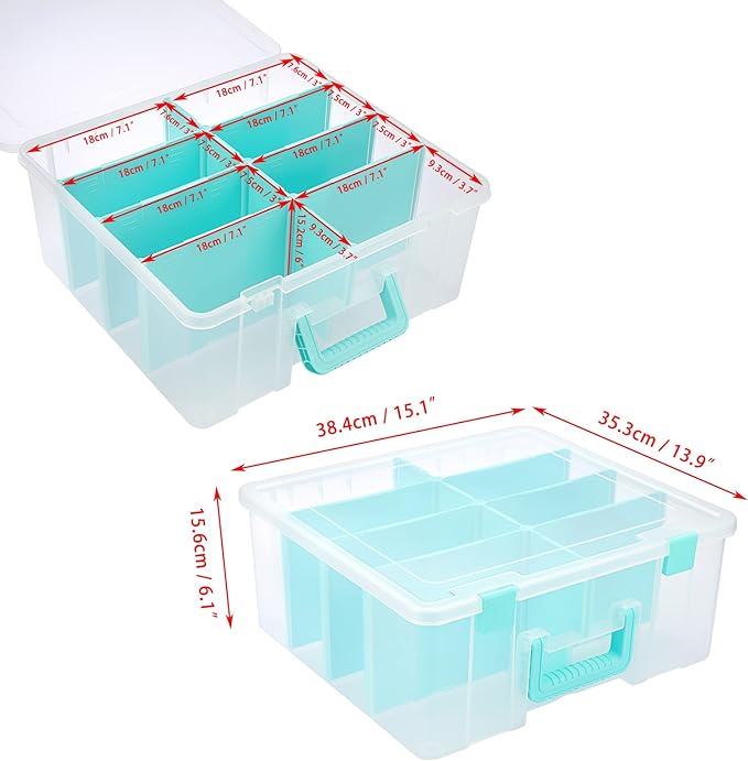 BTSKY Clear Plastic Dividing Storage Box - Image 4