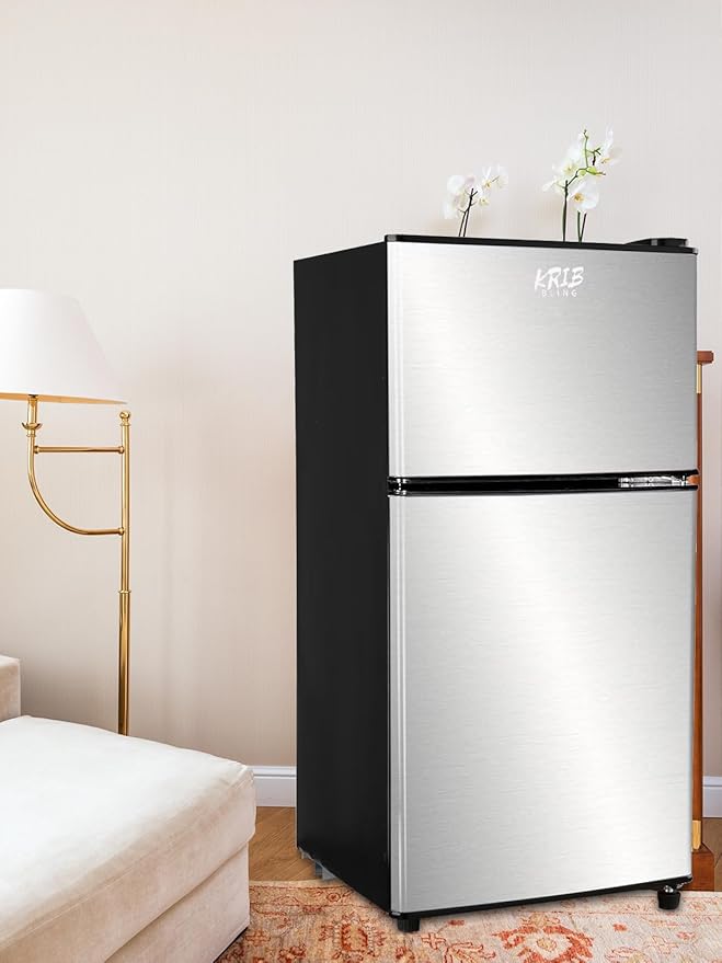 Mini Fridge, 3.5 Cu.Ft Compact Refrigerator Small Refrigerator 7 Level - Image 4