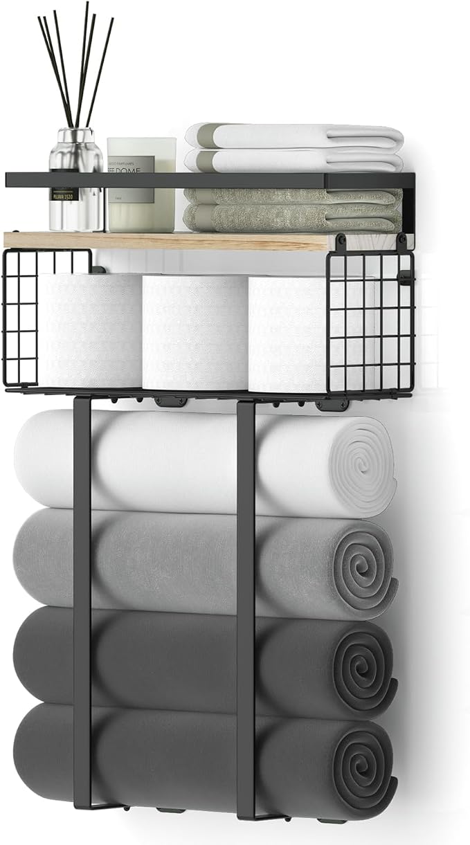 Towel Racks for Bathroom, Metal Towel Holder - Image 8