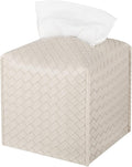 Tissue Box Cover PU Leather Tissue Holder Square Facial Tissue Case Facial by zoocatia
