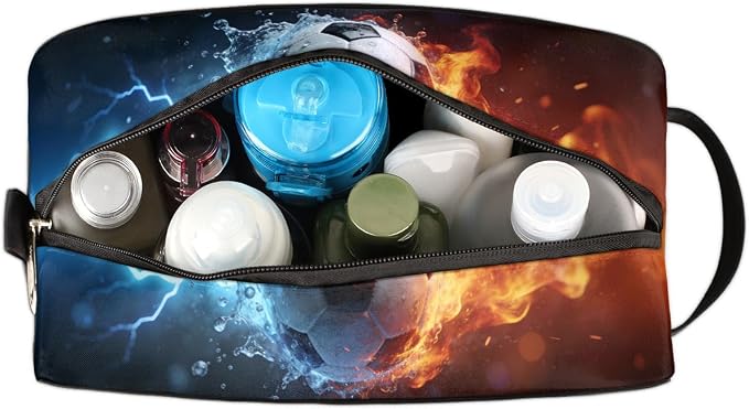 Fire Water Lightning Soccer Toiletry Bag - Image 6
