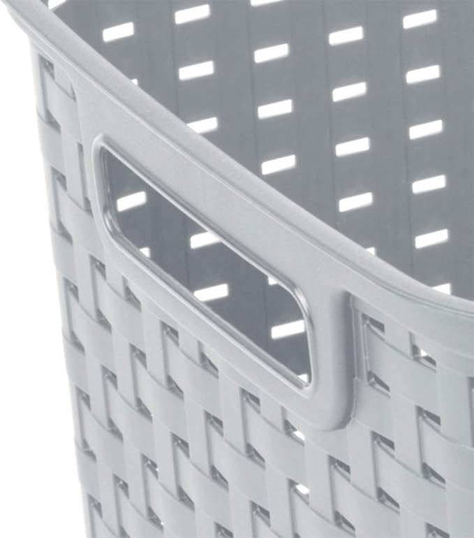 Sterilite 6-Pack Tall Weave Basket, Woven Plastic Storage Baskets - Image 7