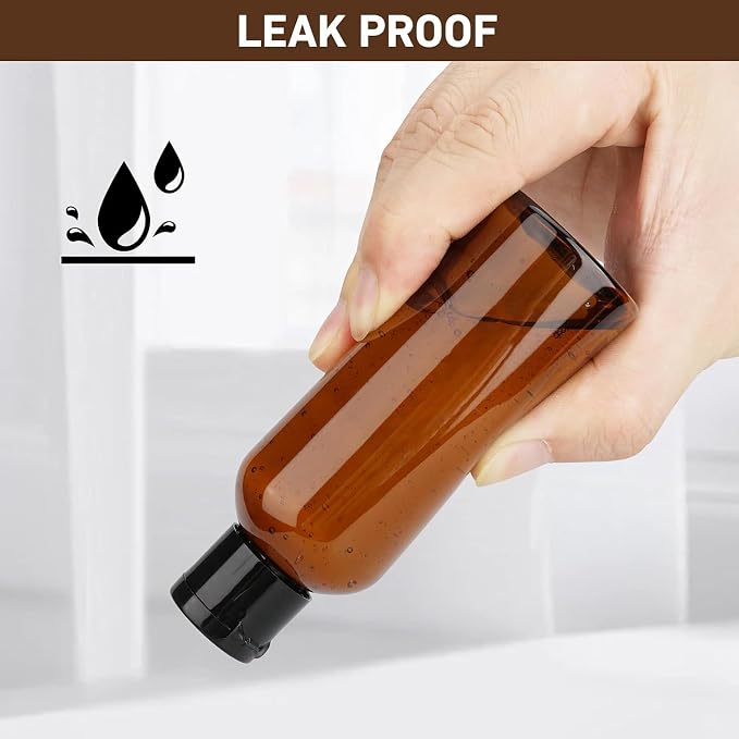 Travel Bottles for Toiletries 3.4oz 4 Pack TSA Approved Leak-Proof Travel Size - Image 4