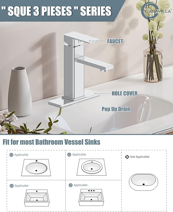 Bathroom Faucet, Bathroom Sink Faucets - Image 2