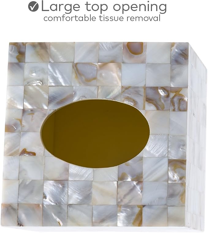 Milano Tissue Box Cover Square – Decorative Tissue Holder - Image 4
