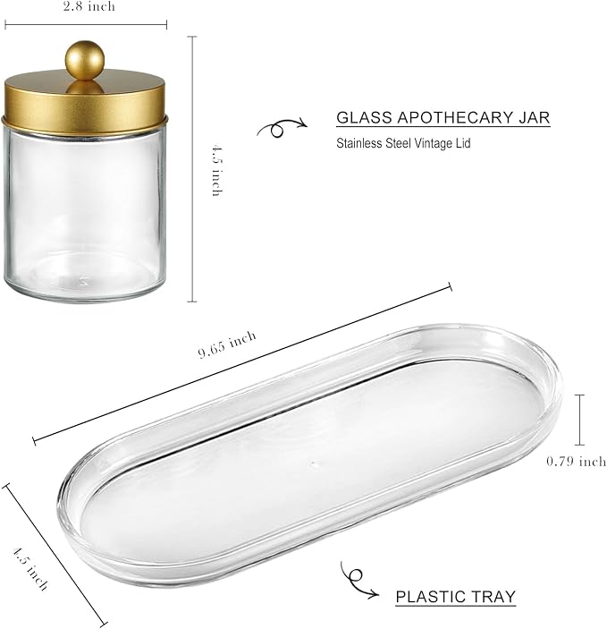 SheeChung 3-Pack Glass Apothecary Jars - Image 4
