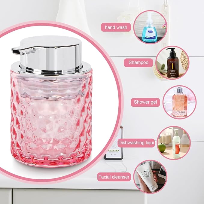 10 Oz Glass Hand Soap Dispenser - Image 4