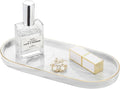 Luxspire Bathroom Vanity Tray, Marble Ceramic Dresser Jewelry Dish by Luxspire