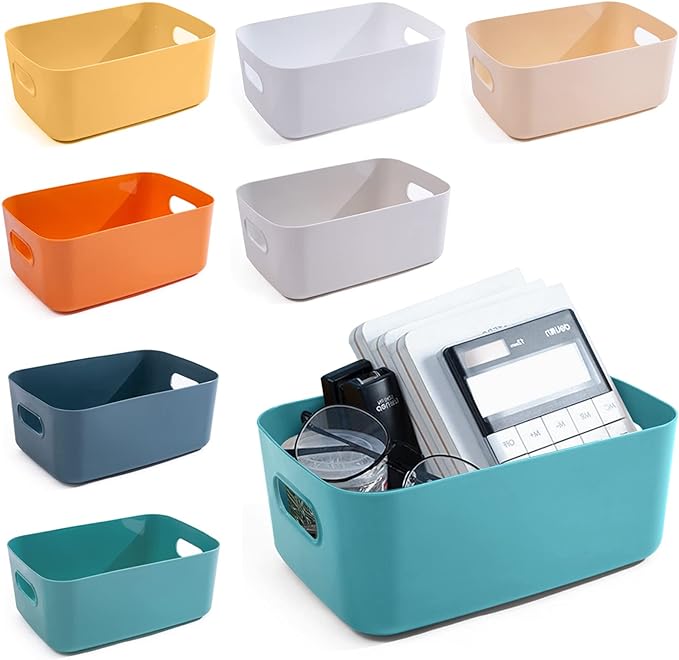 OWill 7-Pack 7.2 L Plastic Storage B-ins and Baskets by OWill