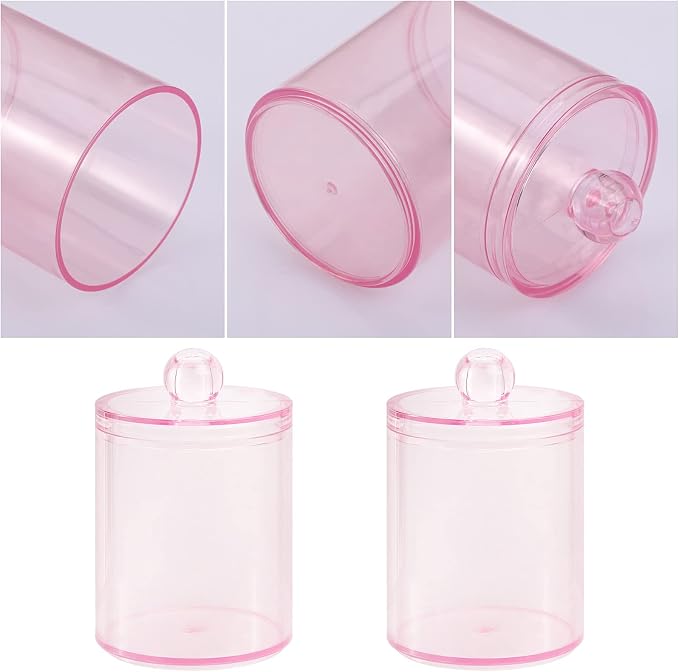 Tbestmax 2 Pack Qtip Holder Bathroom Jars Canisters - Image 3