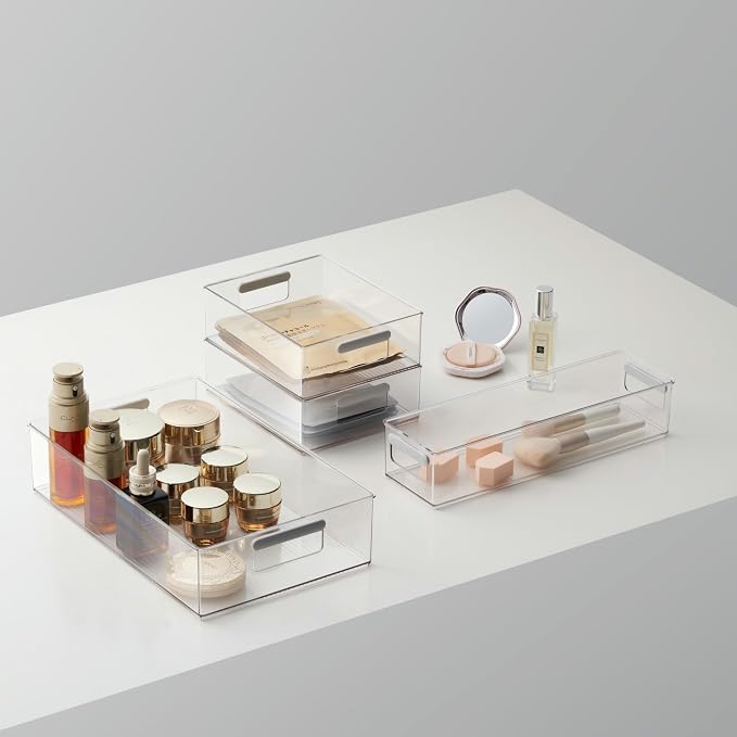vacane Clear Refrigerator Organizer Bins Plastic Food Storage Fridge Organizer - Image 7