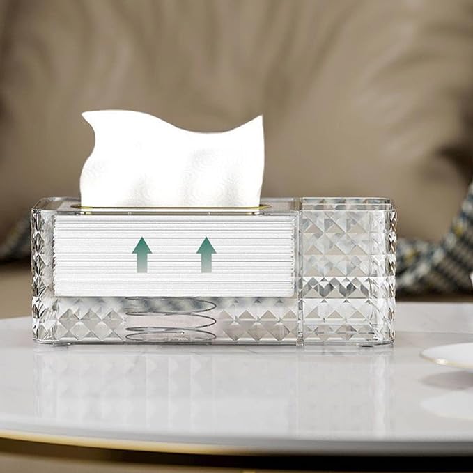 Tissue Box Cover Rectangle, Tissue Holder Napkin Dispenser - Image 4