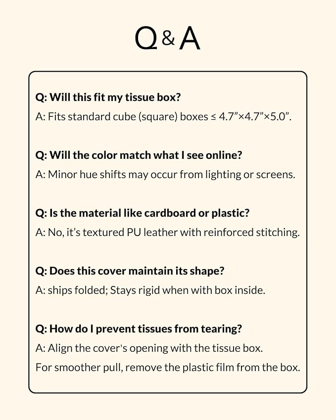 OLETHA Square Tissue Box Cover - Image 6