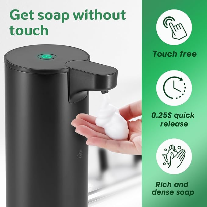 Automatic Hand Soap Dispenser Touchless: Foaming Soap Dispenser Stainless Steel - Image 3