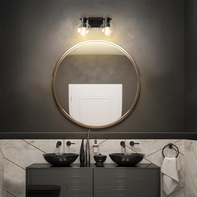 GLOBE Electric 63000057 3-Piece All-in-One Bathroom Set, Matte Black, Toilet - Image 3