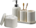 Bathroom Accessories Set, Mouthwash Cup & Toothbrush Holder, Qtip Holder by Haocoott