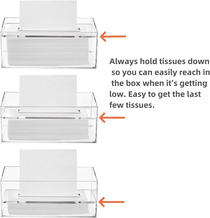 Dicunoy Acrylic Tissue Box Holder - Image 3