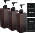 Suream 27oz Bathroom Countertop Soap Dispensers, Plastic Lotion Dispenser by Suream