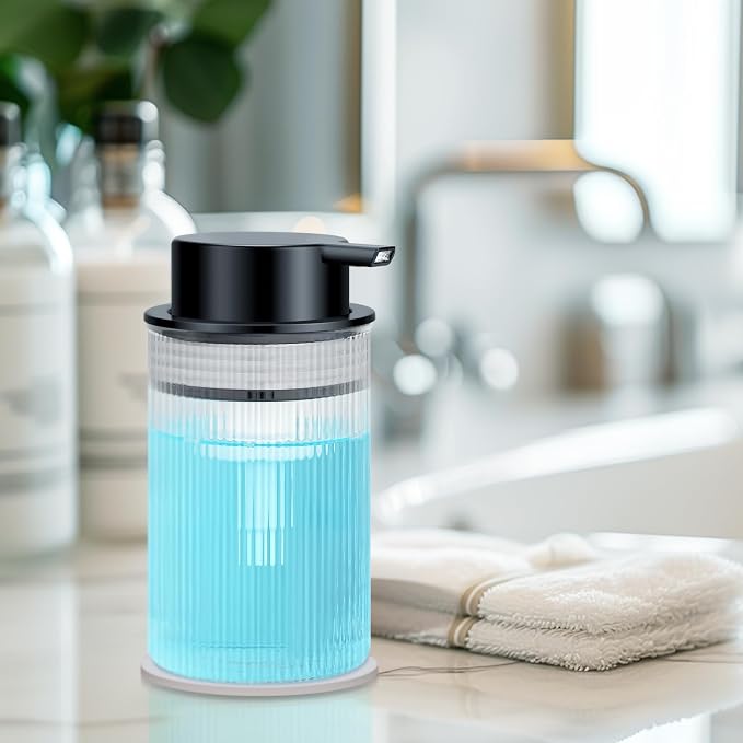 NiHome 14oz Multifunctional Glass Foaming Hand Soap Dispenser - Image 7