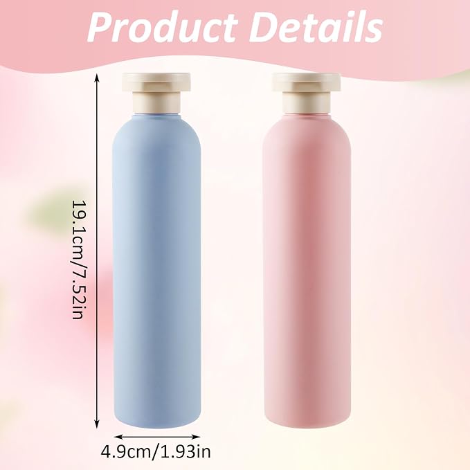 2-Pack Squeeze Bottles, 260ml Plastic Refillable Travel Containers - Image 4