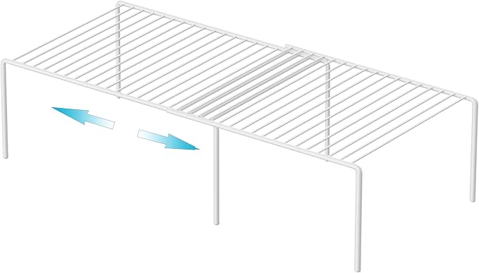 iPEGTOP Freezer Cabinet Storage Shelf Set of 4, 8 Pieces Expandable Metal - Image 8