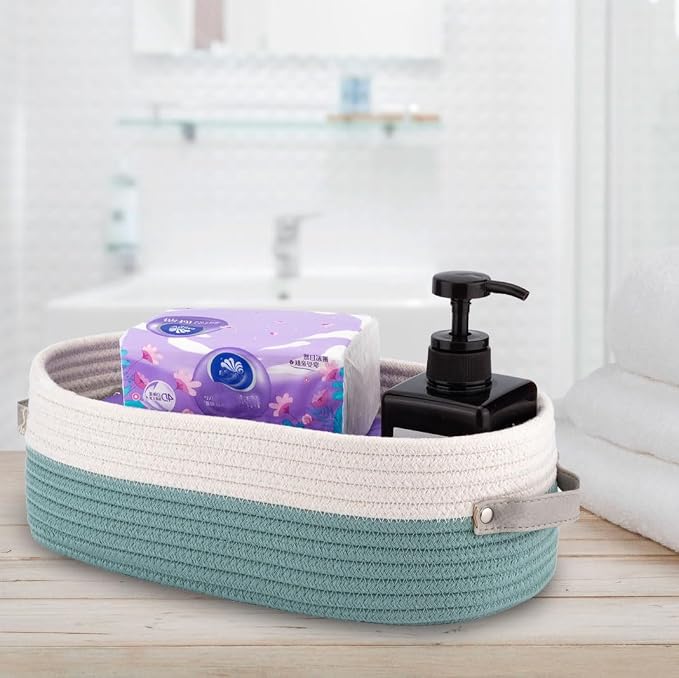 Cotton Rope Woven Toilet Paper Baskets - Image 6