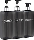 Segbeauty 16.9oz Empty Black Hand Soap Dispensers, Refillable Square Pump by Segbeauty