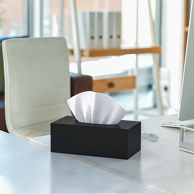 SILUT Tissue Box Cover Rectangle, Tissue Box Holder Decorative, Acrylic Tissue - Image 4