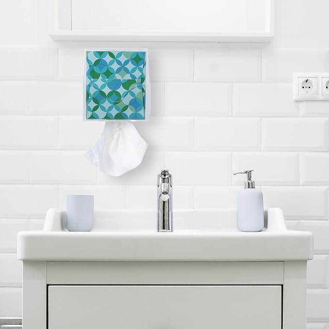 Facial Tissue Box Holder for Wall, Under Cabinet or Desk, Small Spaces - Image 4