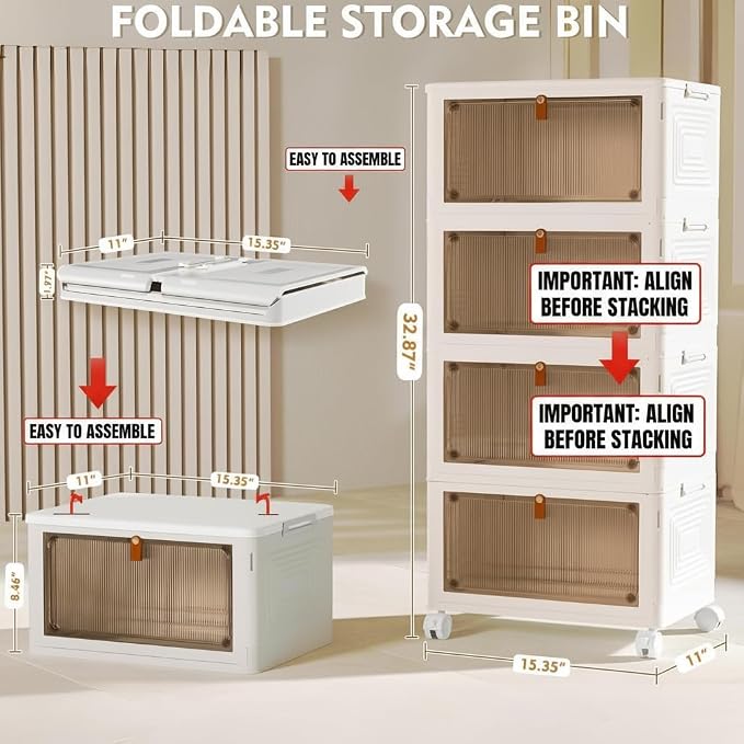 4 Tier Plastic Storage Bins - Image 7