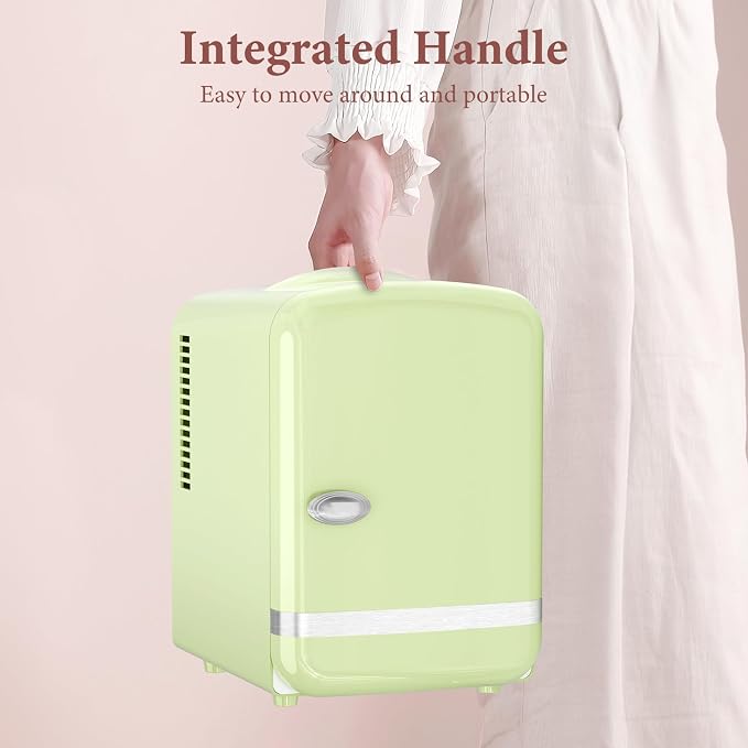 Xbeauty Retro Mini Fridge, Compact Refrigerator - Image 6