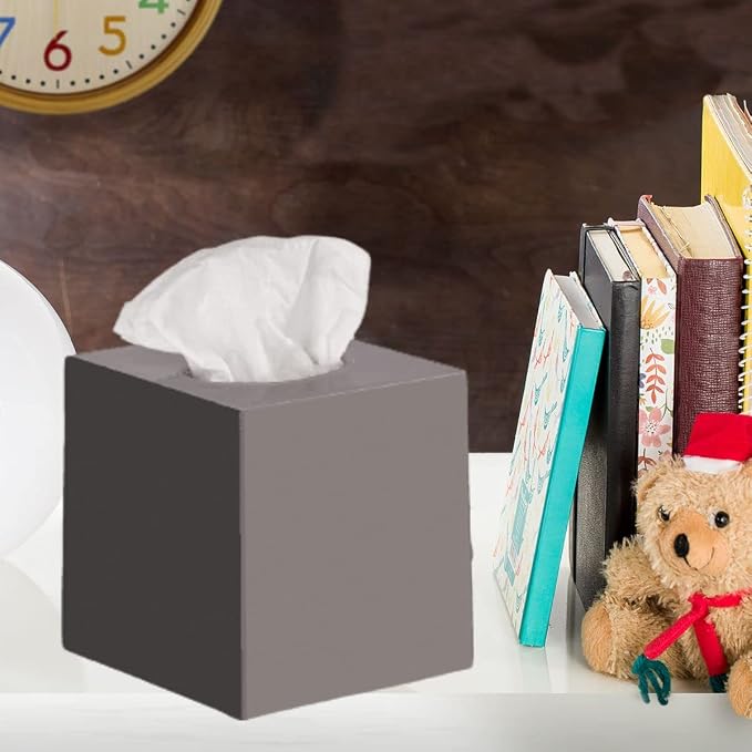 Gray Tissue Box Cover Square - Image 6