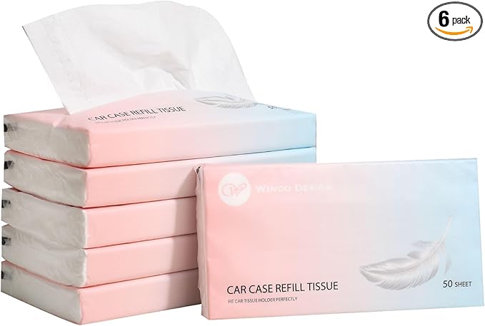 Car Tissue Refills 300 Sheets Facial Tissues Refills by WinooDesign