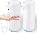 2 Pack Automatic Soap Dispenser Touchless, Rechargeable Foaming Hand Soap by XINKORA
