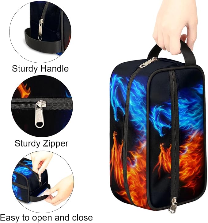 Abstract Fire Dragon Kids Toiletry Bag - Image 4